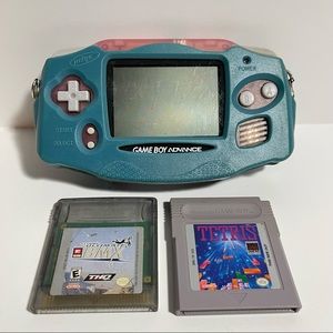 *SOLD* (BUNDLE) Pink Gameboy Advance W/ 2 Games 2 Batteries & Accessory!!